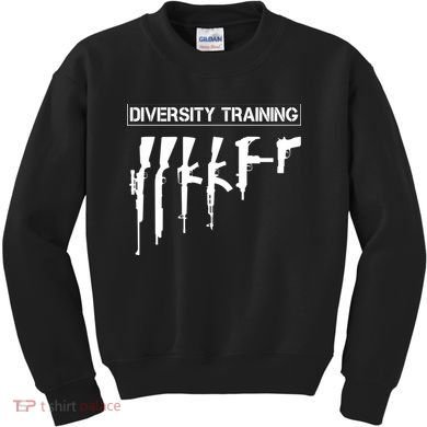 Guns Rifles Diversity Training Kids Sweatshirt