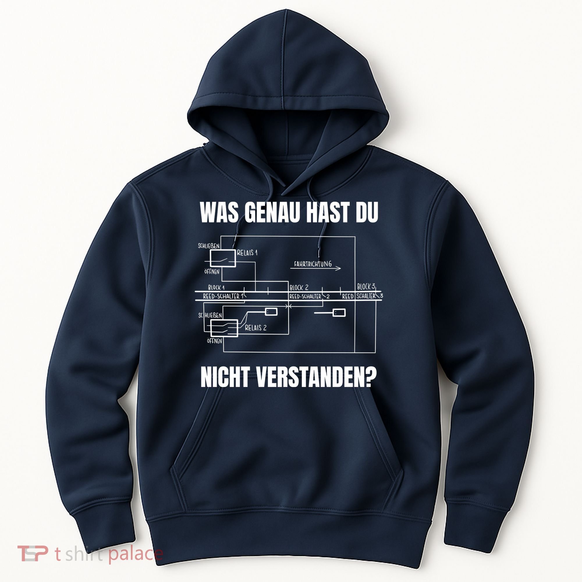 German Railway Diagram Hoodie