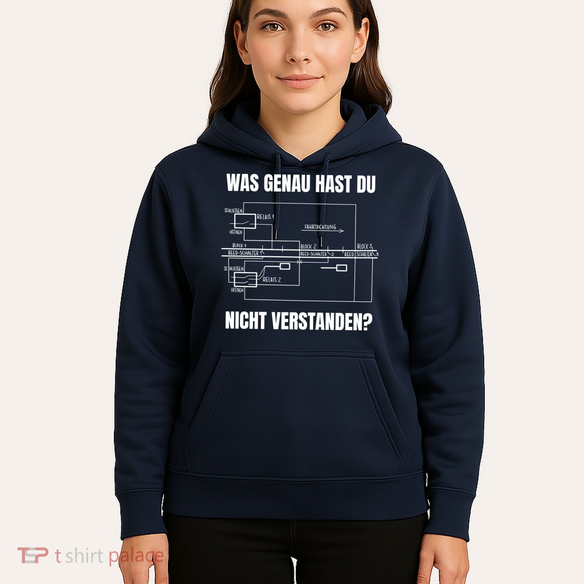 German Railway Diagram Hoodie