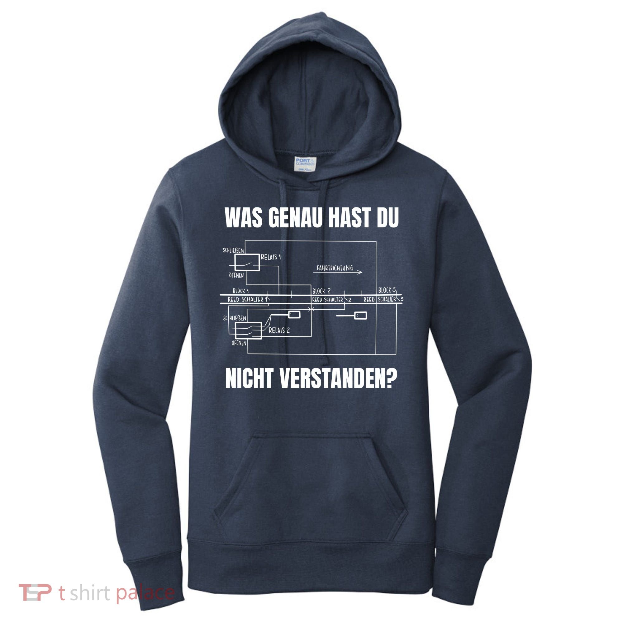 German Railway Diagram Women's Hoodie
