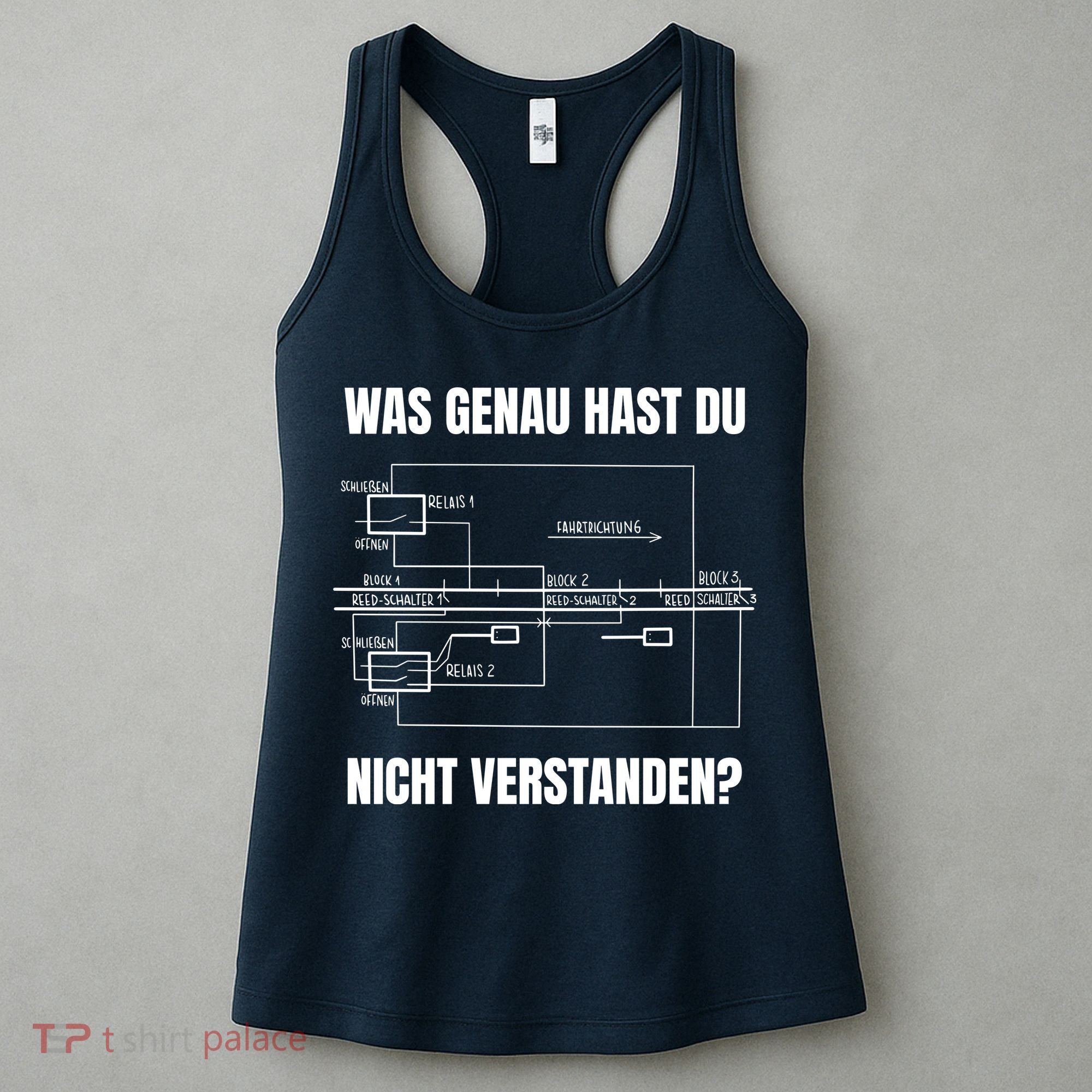 German Railway Diagram Women's Tank Top