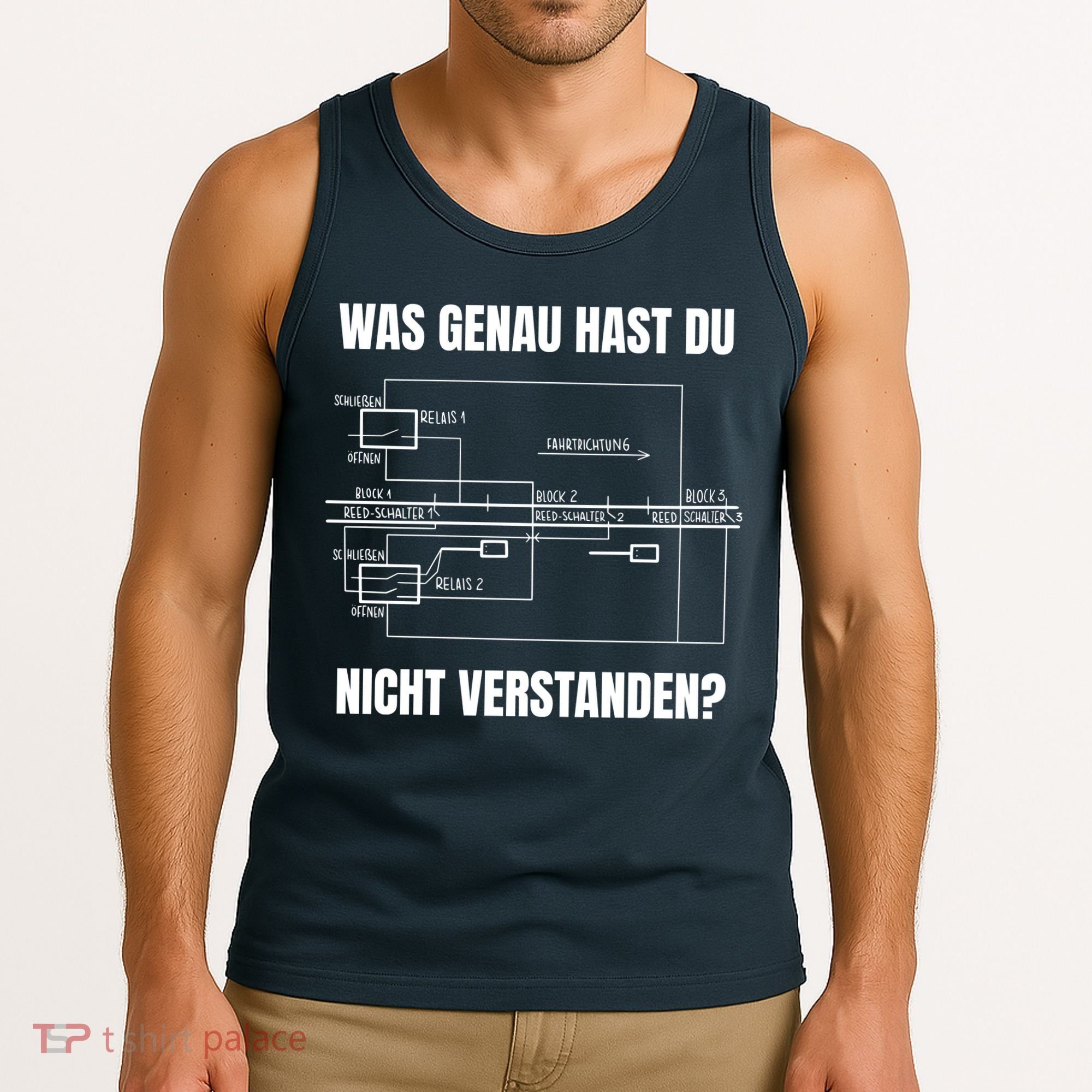 German Railway Diagram Tank Top
