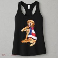 Golden Retriever Dog Tattoo I Love Dad Women's Tank Top thumb 3