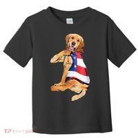 Golden Retriever Dog Tattoo I Love Dad Toddler T-Shirt thumb 0