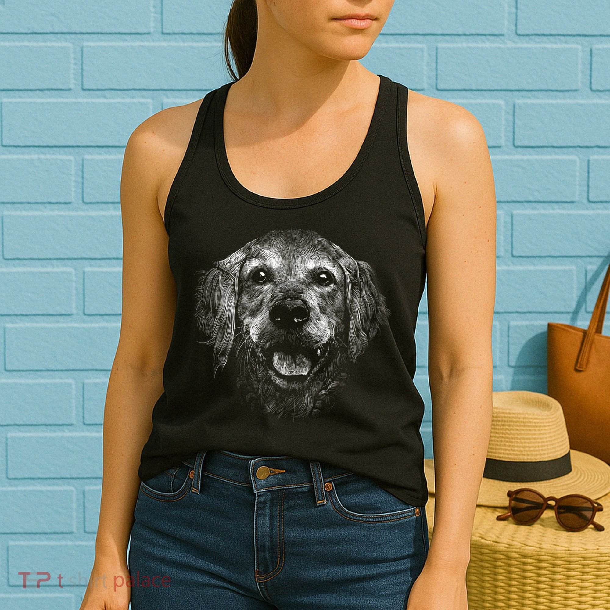 Golden Retriever Dog Women's Tank Top