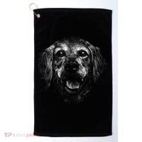 Golden Retriever Dog Golf Towel thumb 0