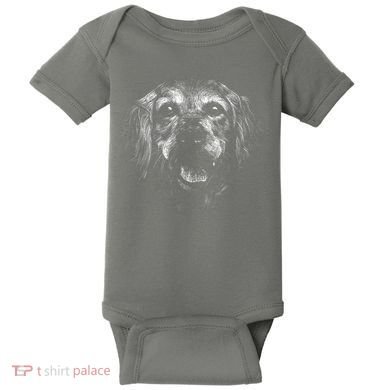 Golden Retriever Dog Baby Bodysuit