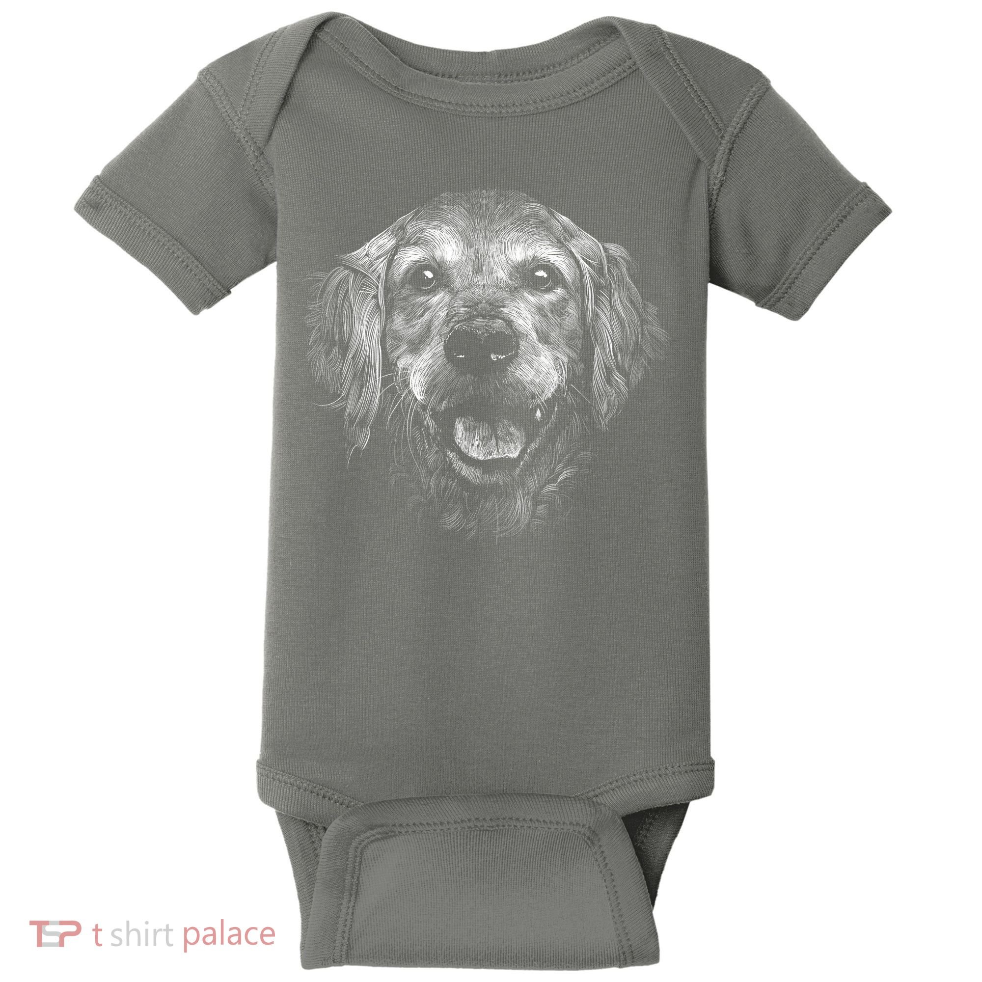Golden Retriever Dog Baby Bodysuit