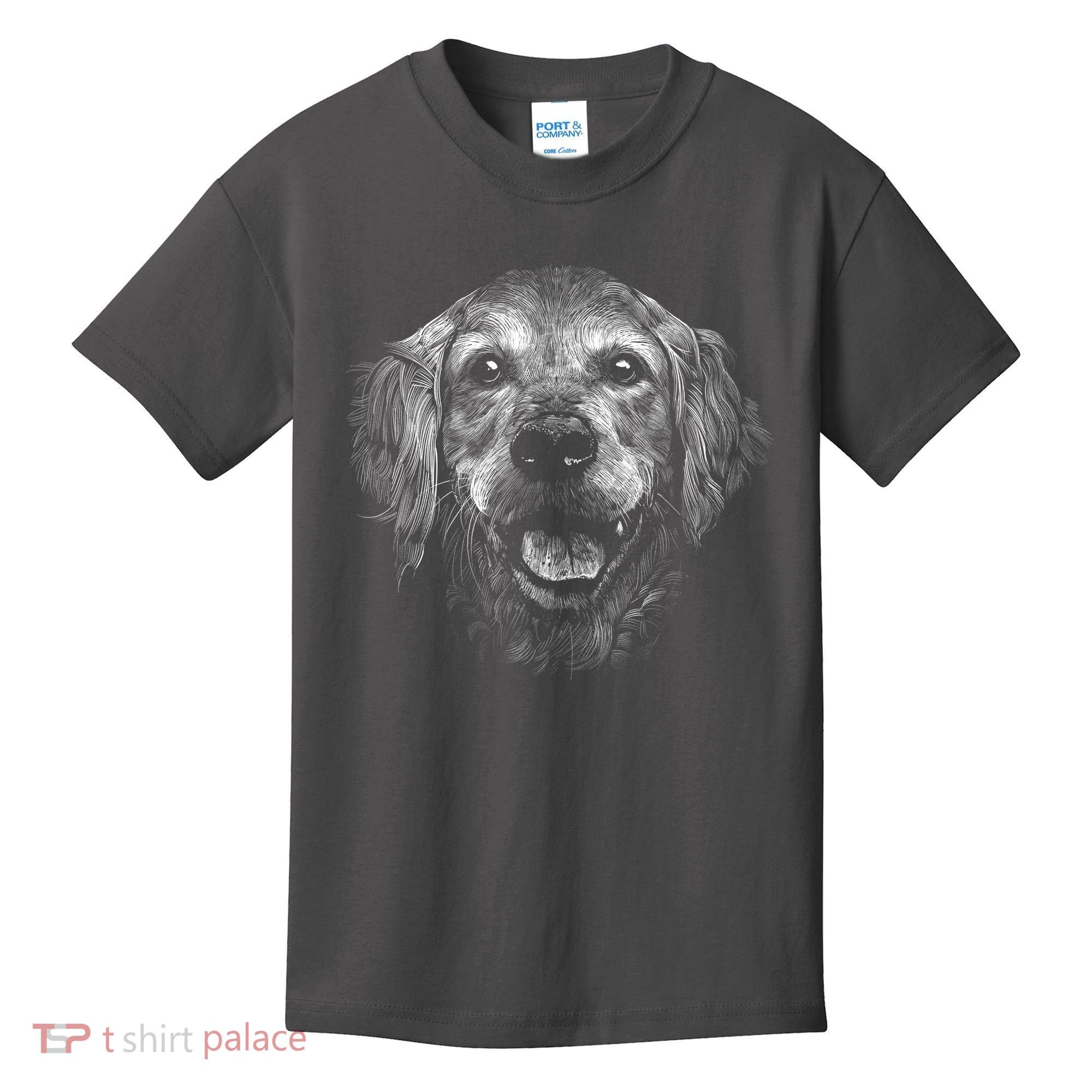 Golden Retriever Dog Kids T-Shirt