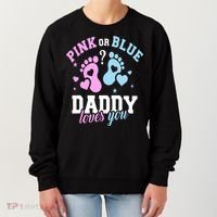 Gender Reveal Daddy Dad Women's Sweatshirt thumb 0