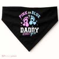 Gender Reveal Daddy Dad USA-Made Doggie Bandana thumb 0