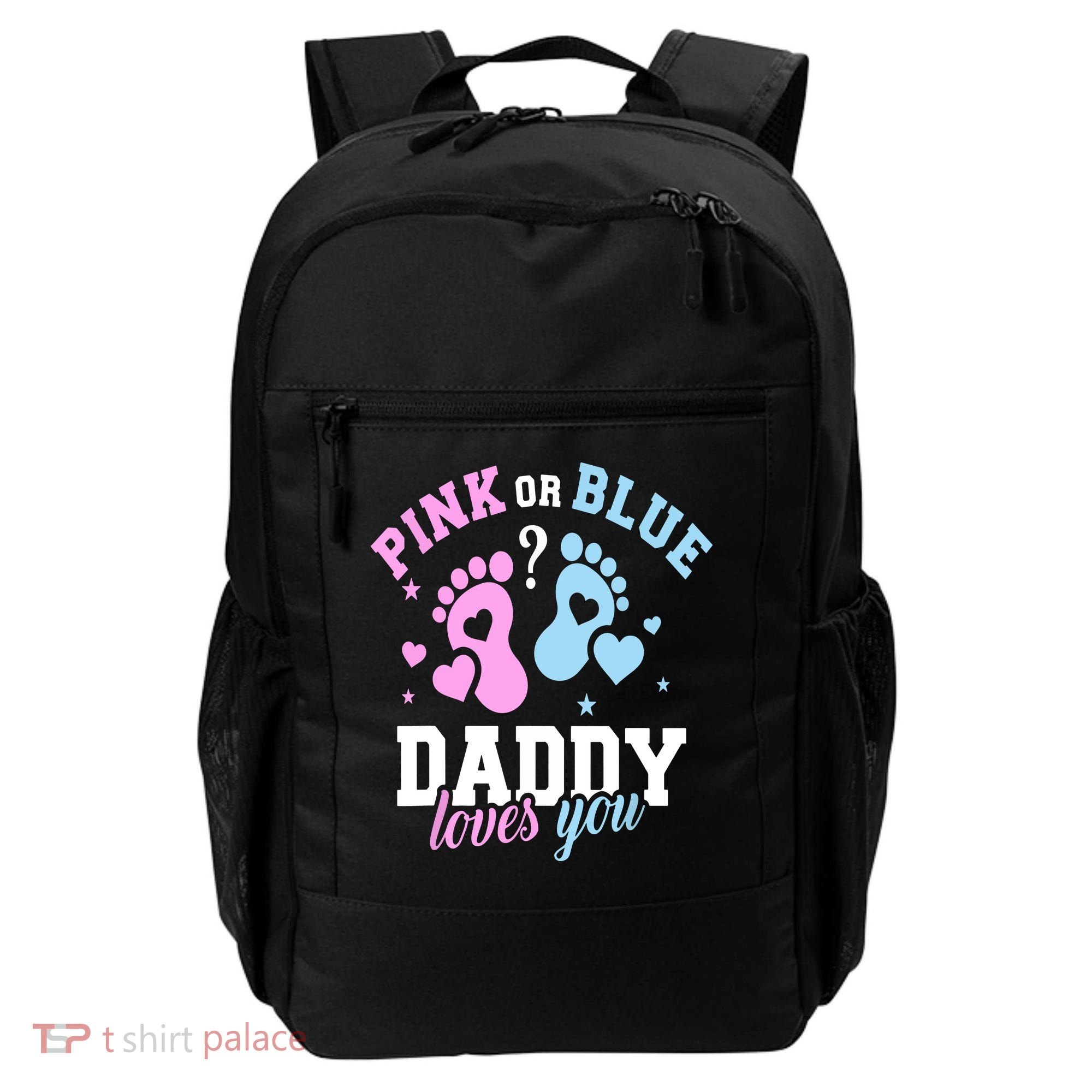 Gender Reveal Daddy Dad Backpack