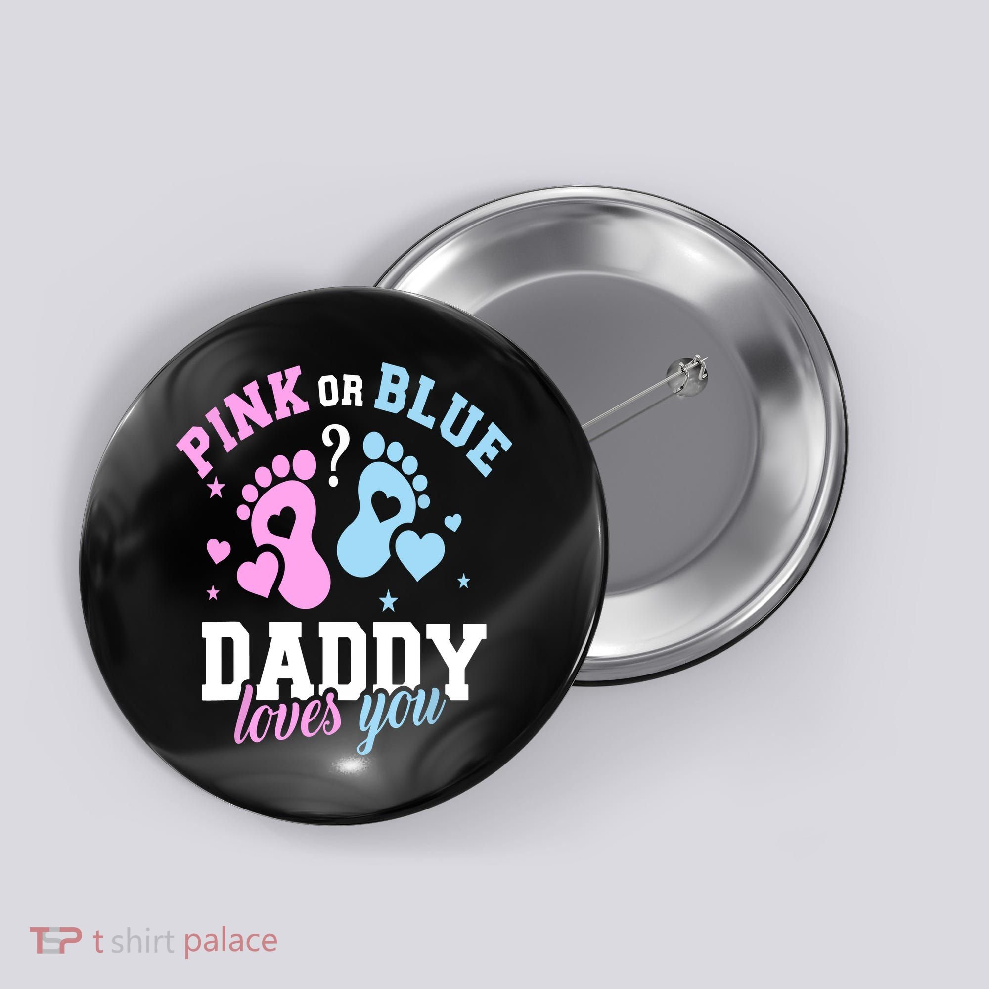 Gender Reveal Daddy Dad Button