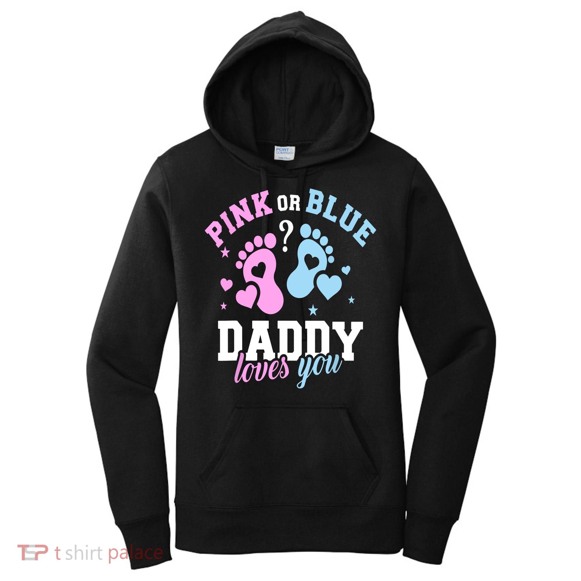 Gender Reveal Daddy Dad Women's Hoodie