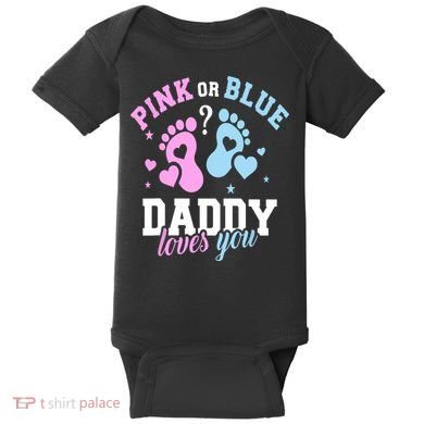 Gender Reveal Daddy Dad Baby Bodysuit