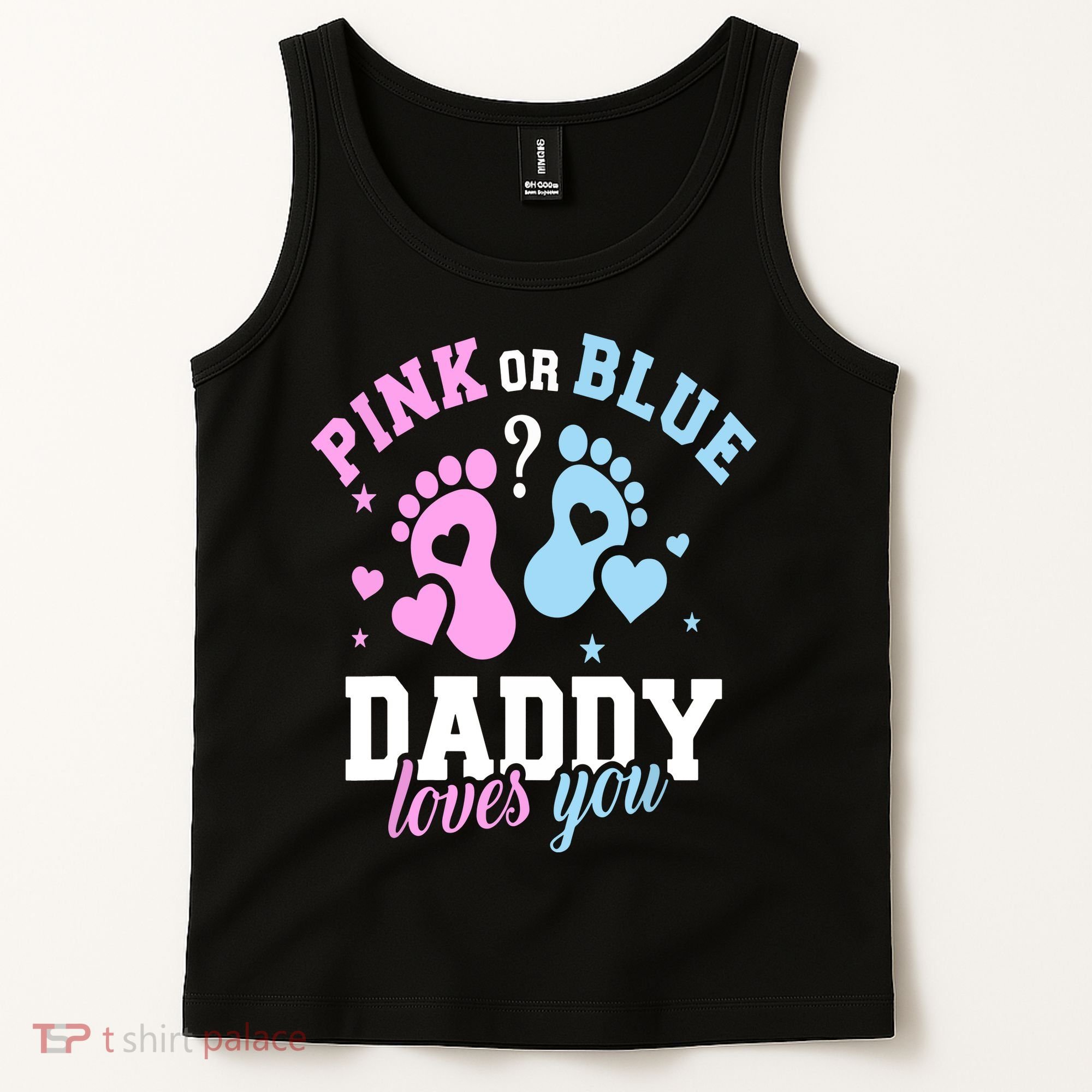 Gender Reveal Daddy Dad Tank Top