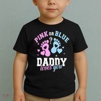 Gender Reveal Daddy Dad Toddler T-Shirt thumb 2