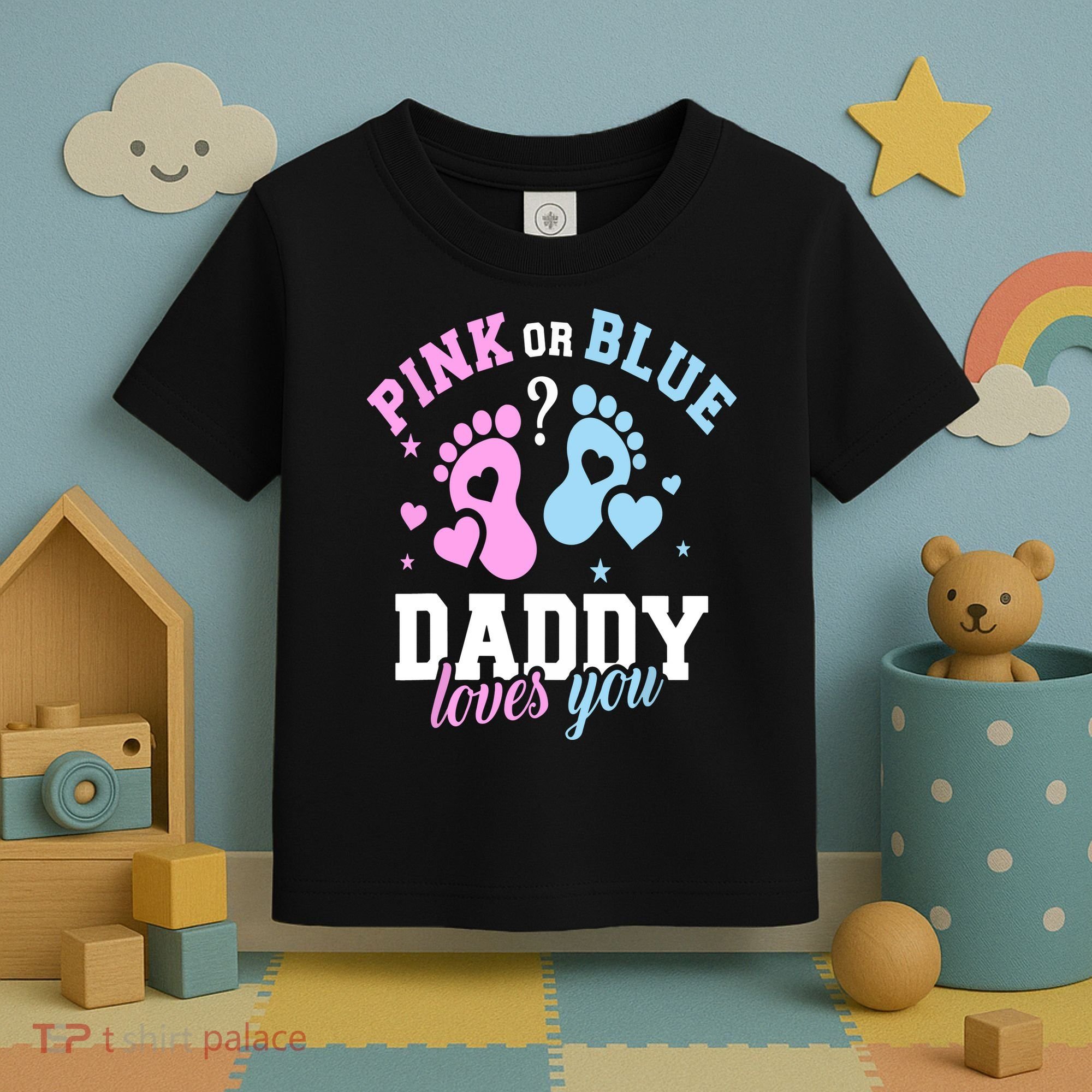 Gender Reveal Daddy Dad Toddler T-Shirt