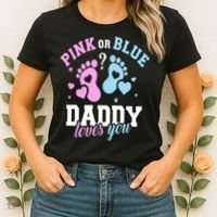 Gender Reveal Daddy Dad Women's T-Shirt thumb 2