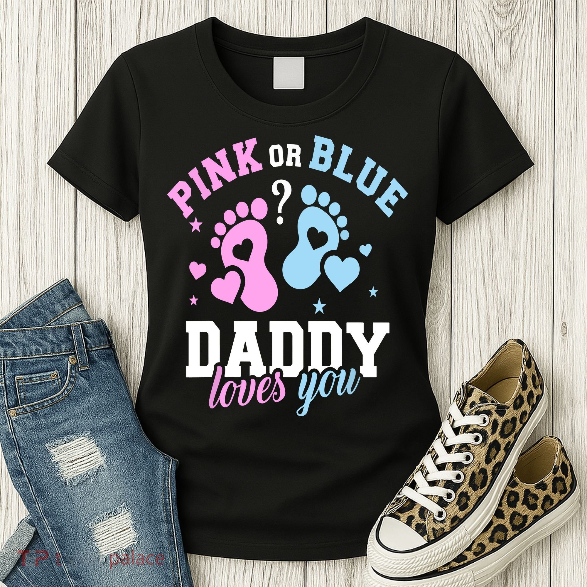 Gender Reveal Daddy Dad Women's T-Shirt