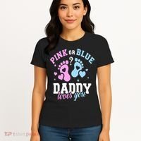 Gender Reveal Daddy Dad Women's T-Shirt thumb 4