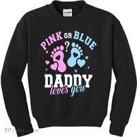 Gender Reveal Daddy Dad Kids Sweatshirt thumb 0