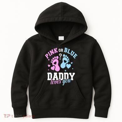 Gender Reveal Daddy Dad Kids Hoodie
