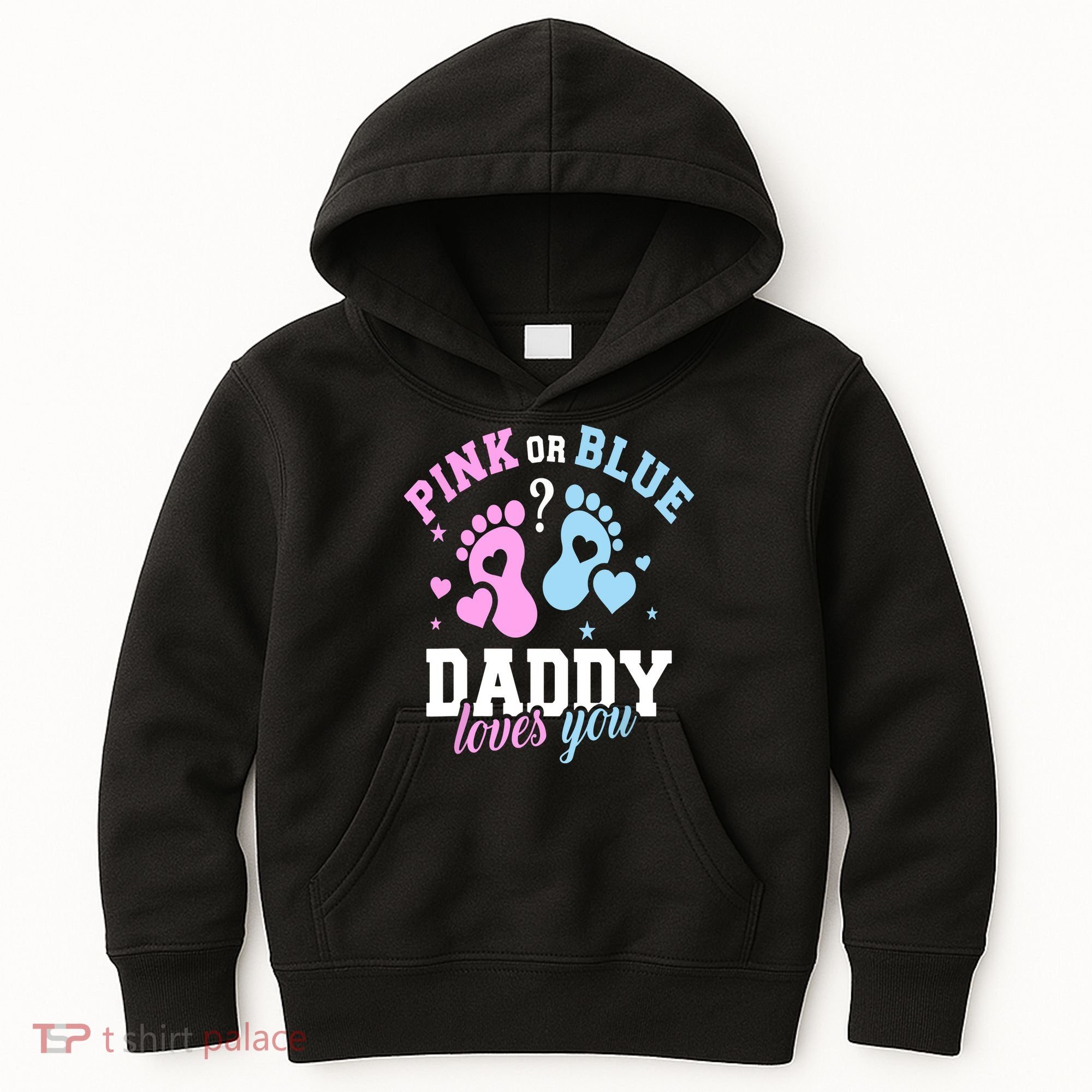 Gender Reveal Daddy Dad Kids Hoodie