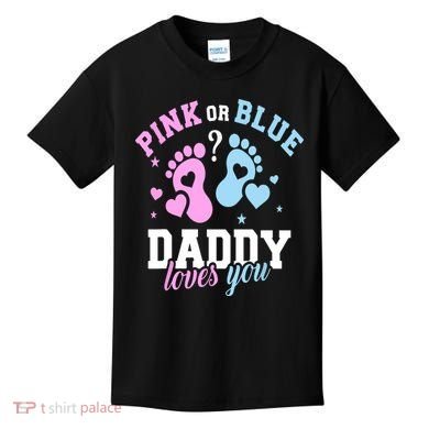 Gender Reveal Daddy Dad Kids T-Shirt