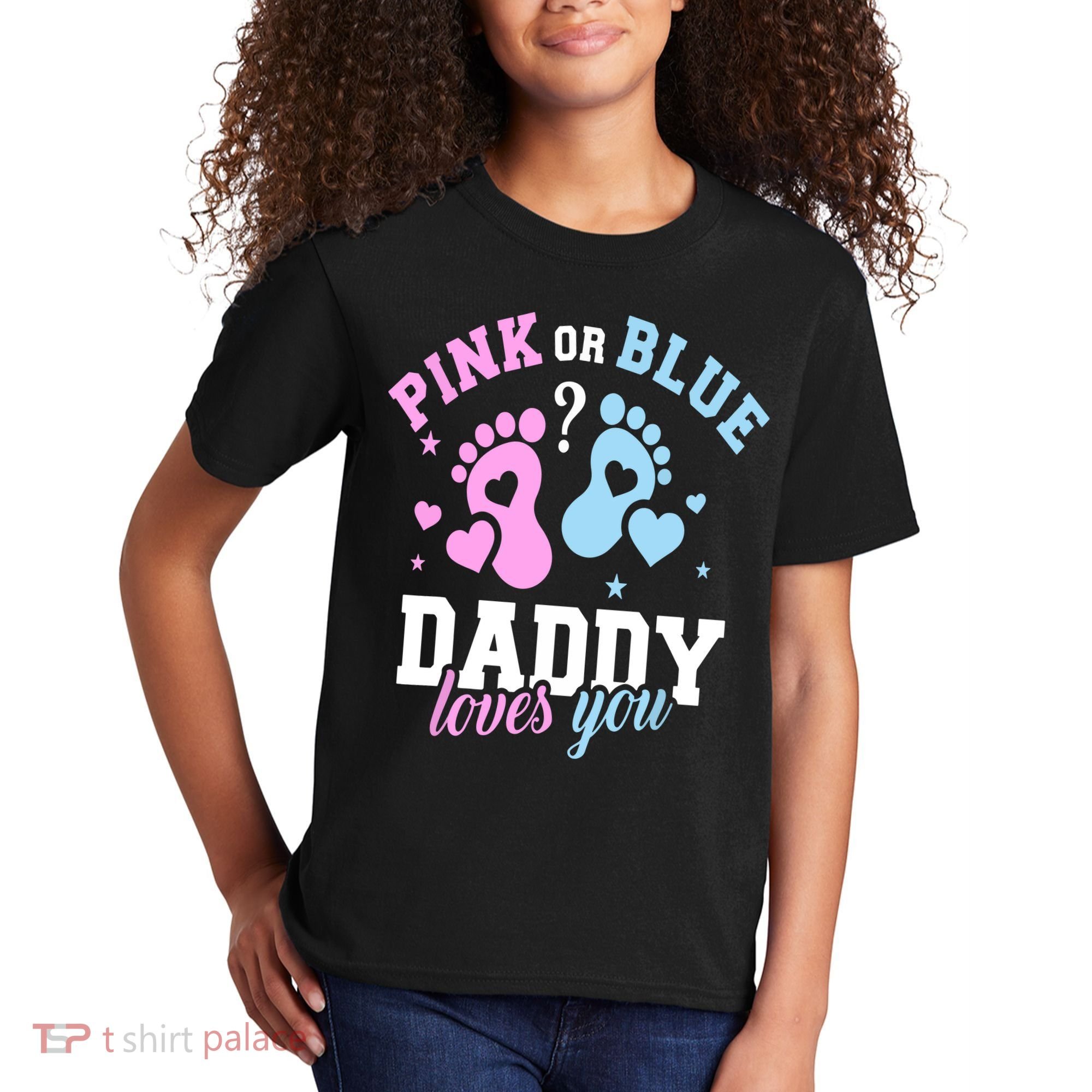 Gender Reveal Daddy Dad Kids T-Shirt