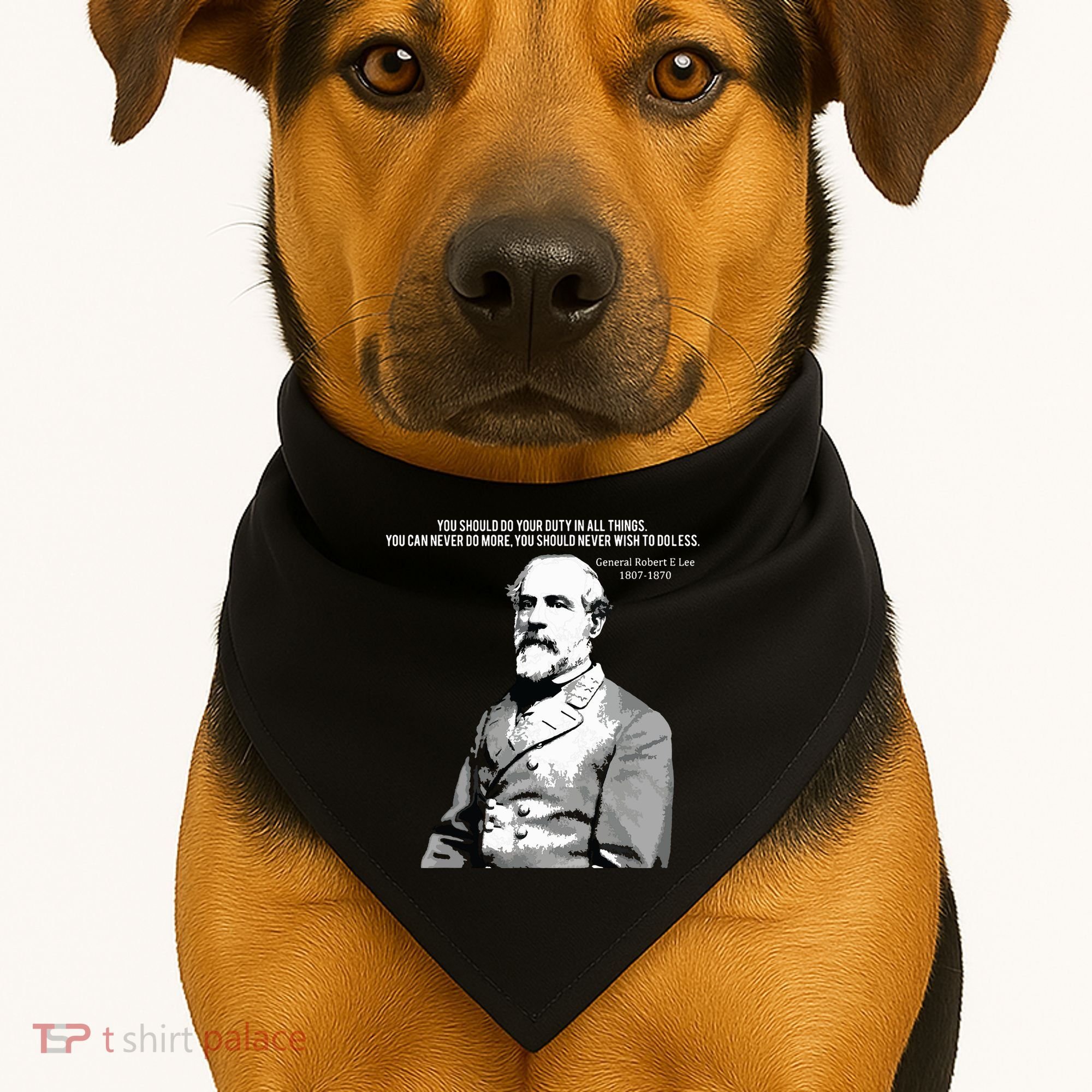 General Robert E Lee Quote USA-Made Doggie Bandana