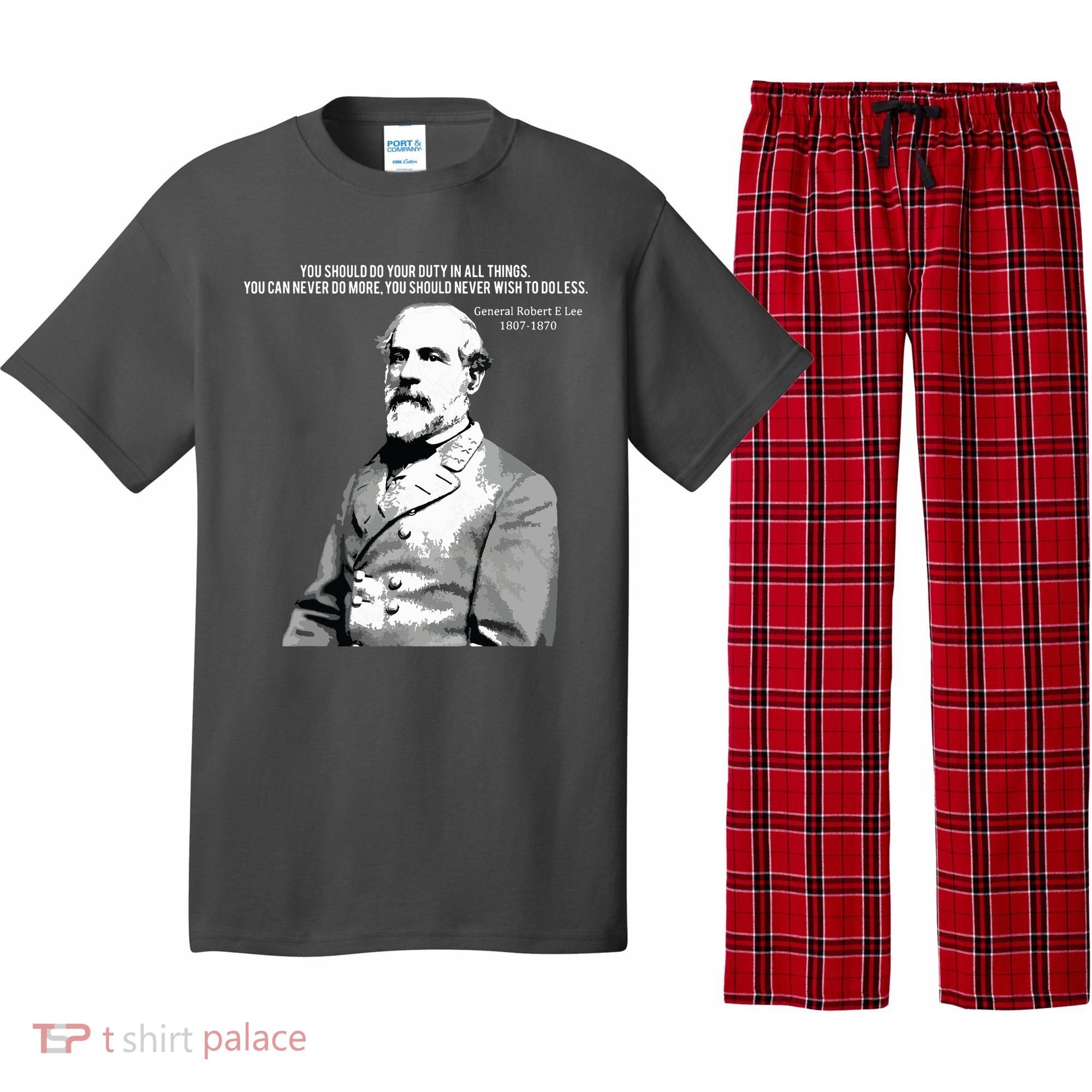 General Robert E Lee Quote Pajama Set