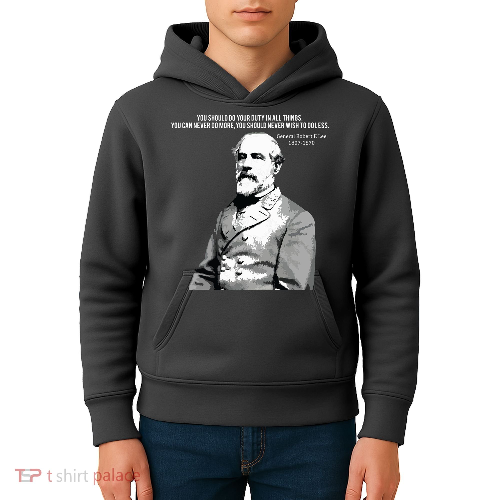 General Robert E Lee Quote Kids Hoodie