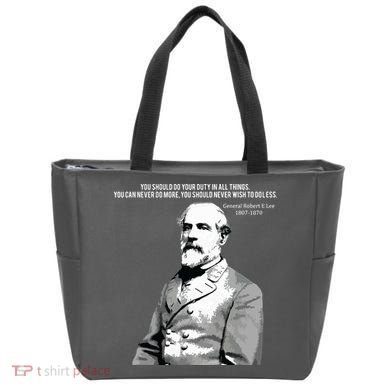 General Robert E Lee Quote Tote Bag
