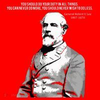 General Robert E Lee Quote Santa Hat thumb 1