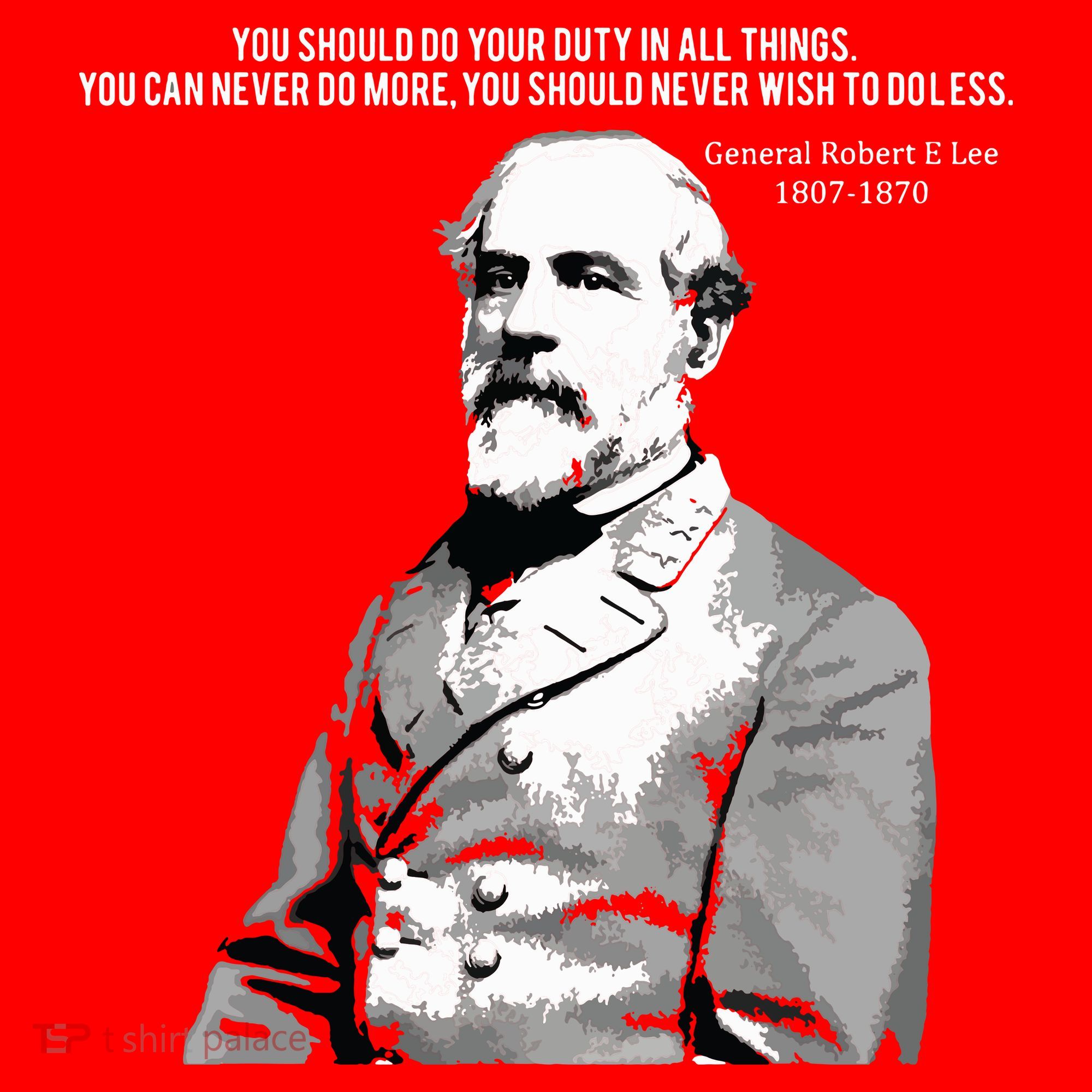 General Robert E Lee Quote Santa Hat