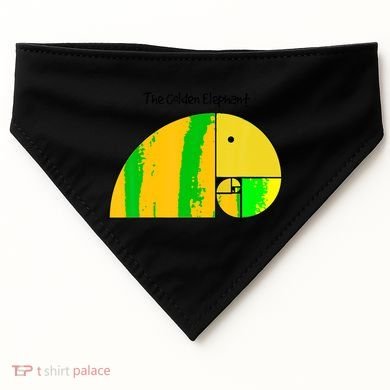 Golden Ratio Elephant Fibonacci USA-Made Doggie Bandana