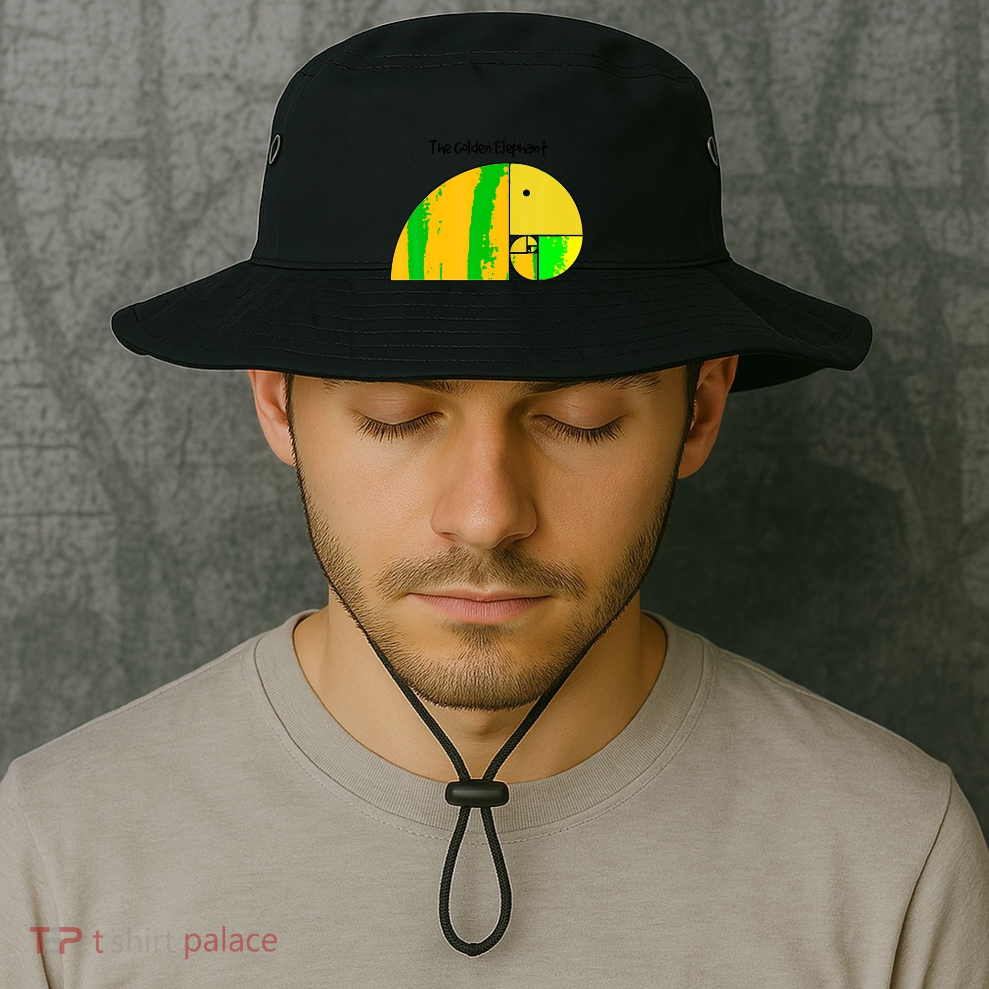 Golden Ratio Elephant Fibonacci Bucket Hat