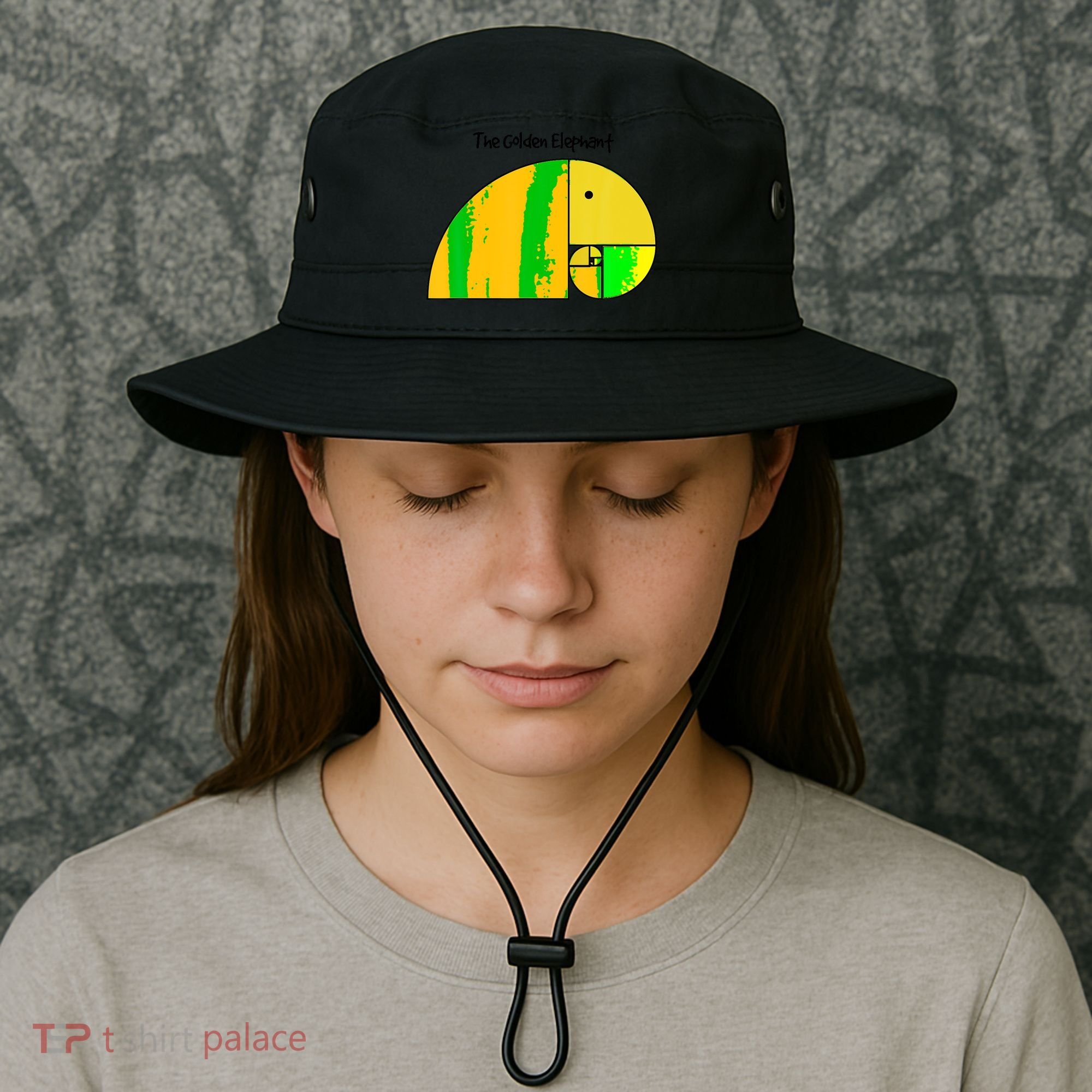 Golden Ratio Elephant Fibonacci Bucket Hat