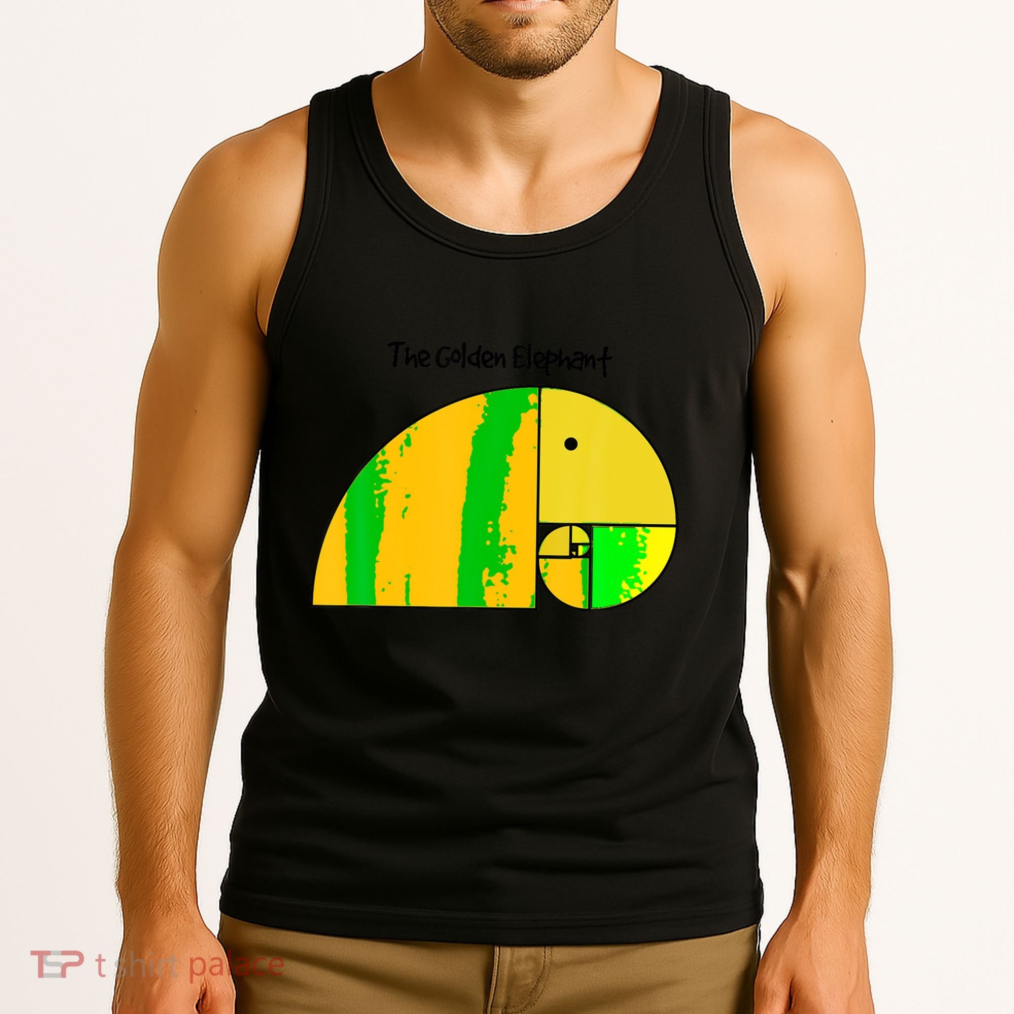 Golden Ratio Elephant Fibonacci Tank Top