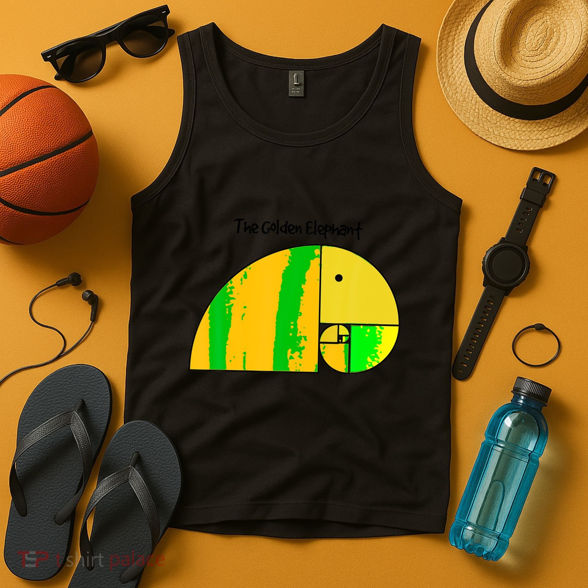 Golden Ratio Elephant Fibonacci Tank Top