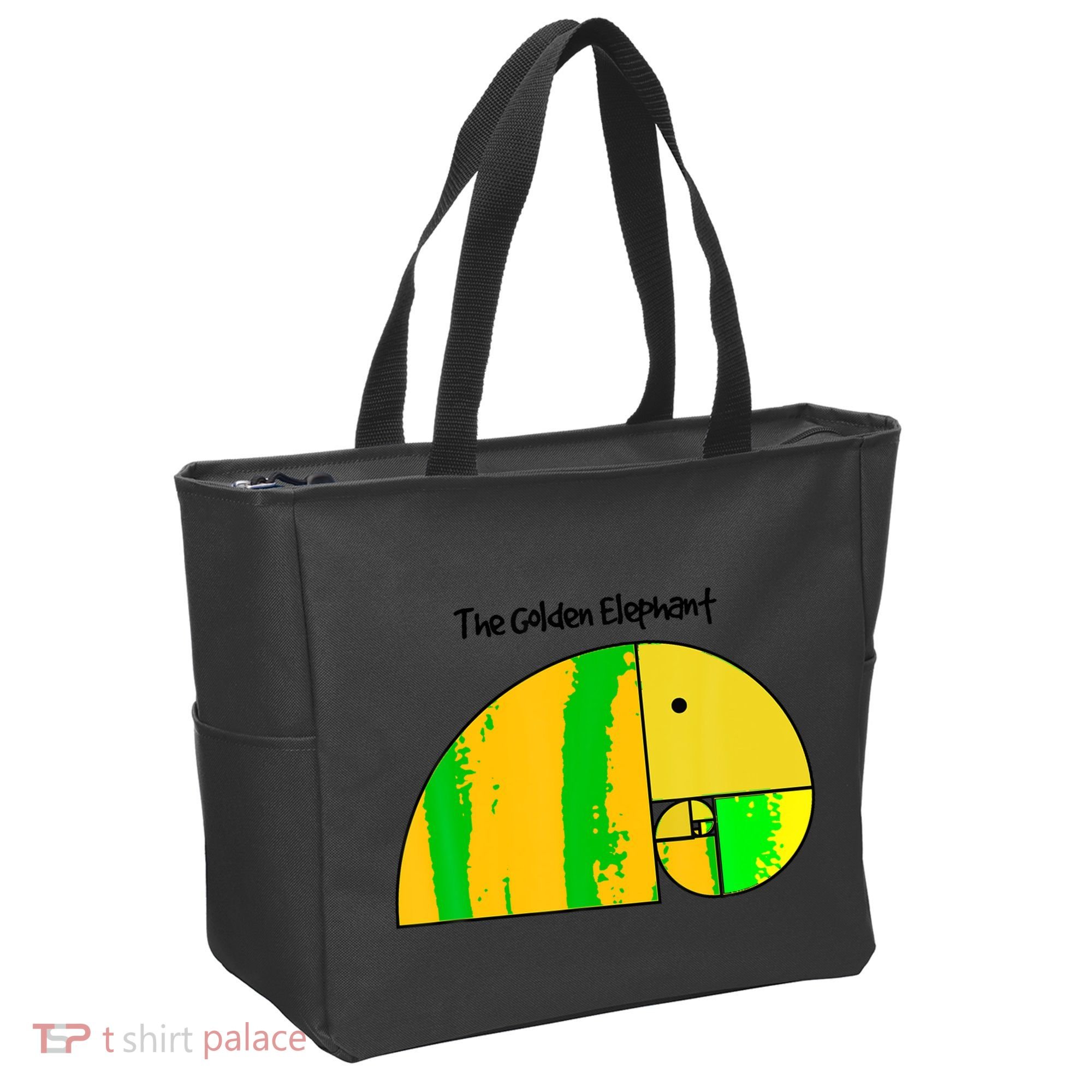 Golden Ratio Elephant Fibonacci Tote Bag