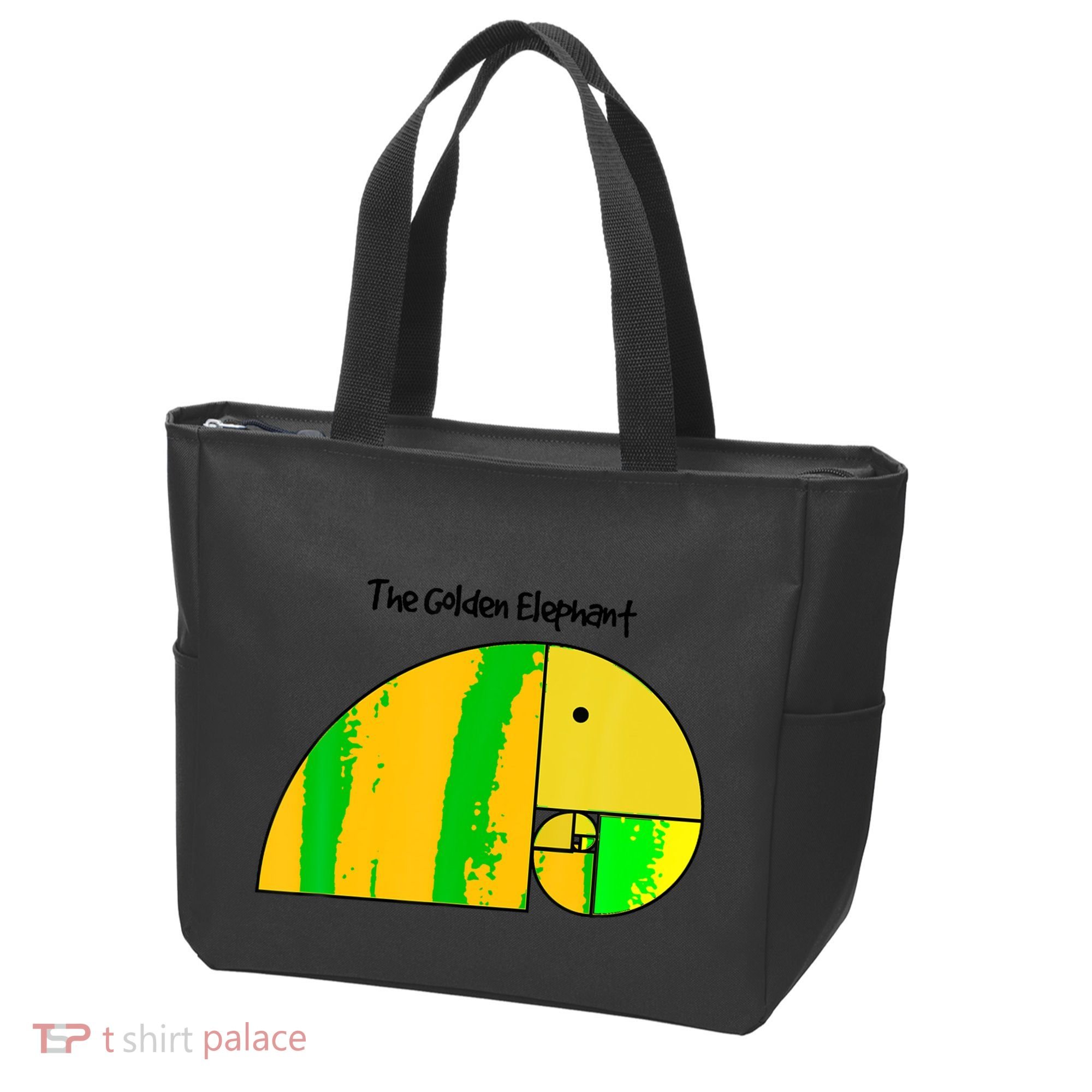 Golden Ratio Elephant Fibonacci Tote Bag