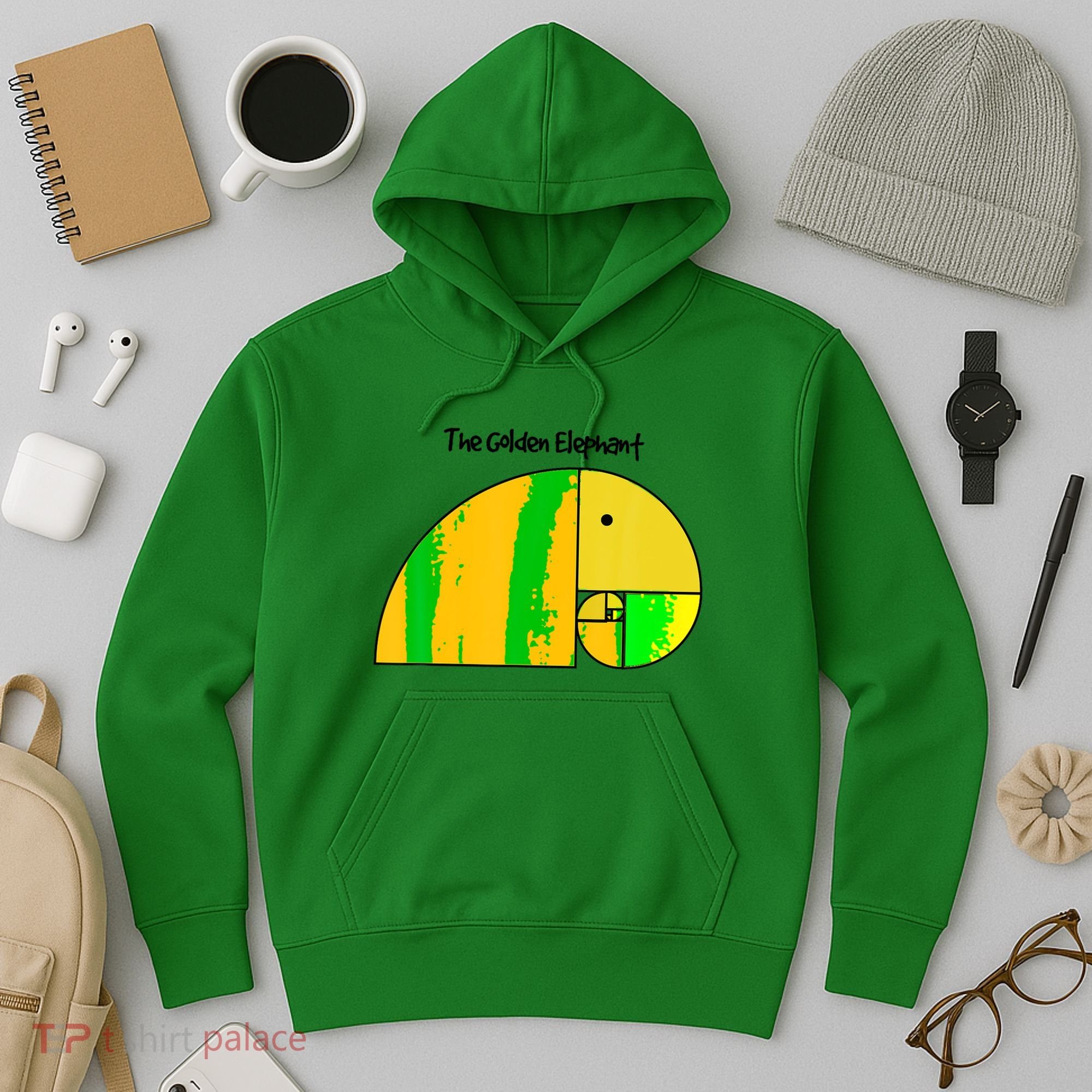 Golden Ratio Elephant Fibonacci Hoodie