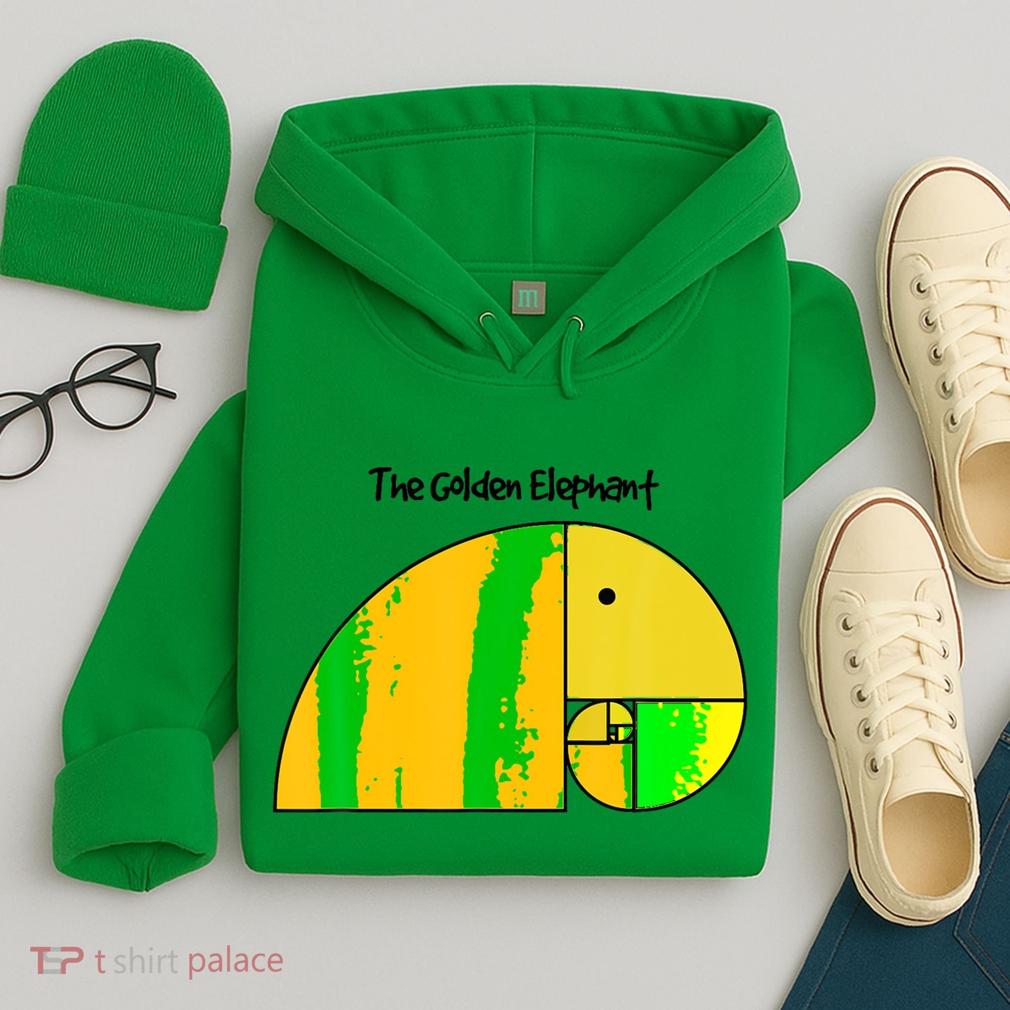 Golden Ratio Elephant Fibonacci Hoodie