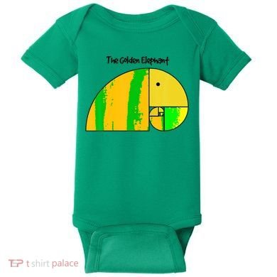 Golden Ratio Elephant Fibonacci Baby Bodysuit