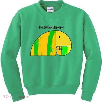 Golden Ratio Elephant Fibonacci Kids Sweatshirt