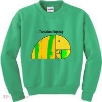 Golden Ratio Elephant Fibonacci Kids Sweatshirt thumb 0