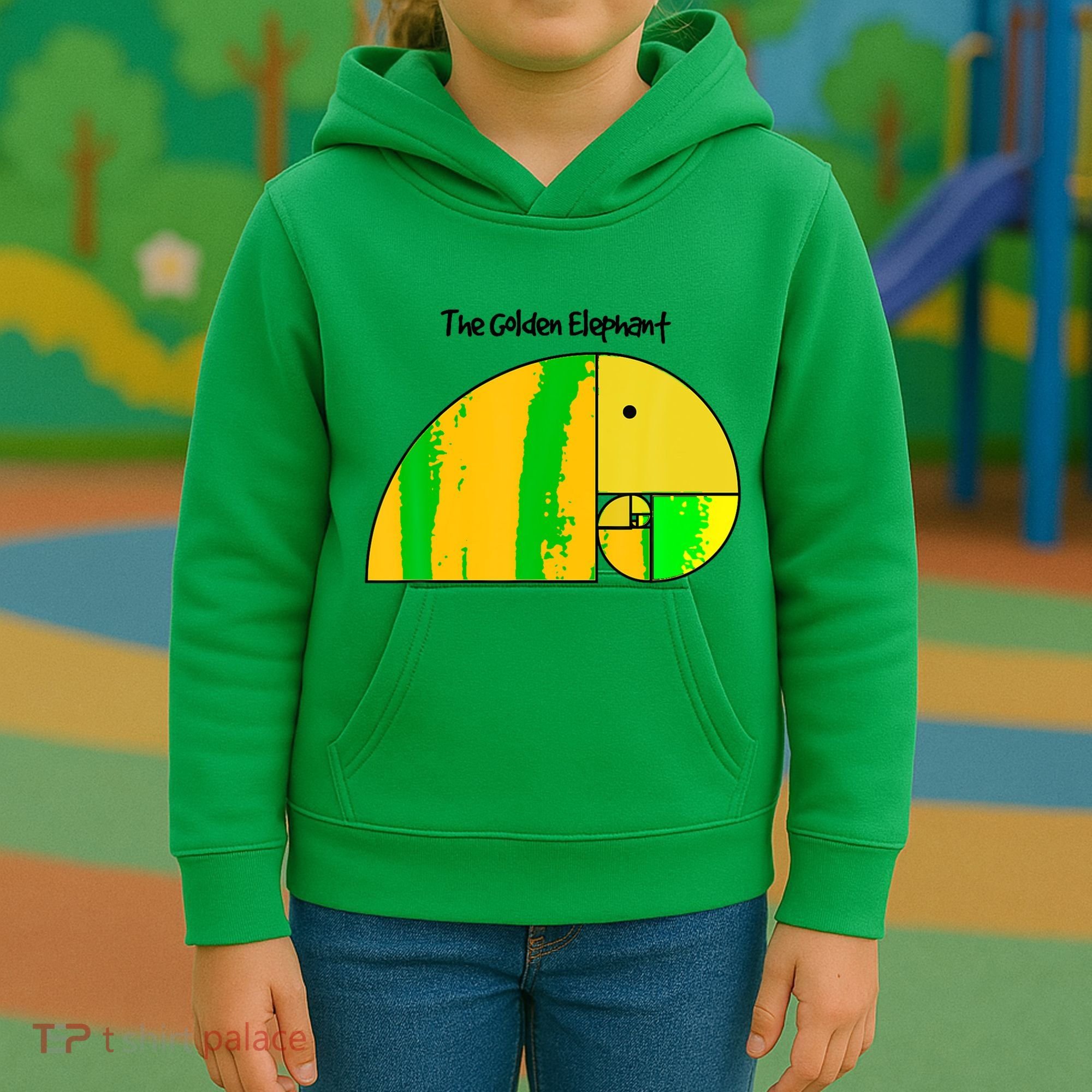 Golden Ratio Elephant Fibonacci Kids Hoodie
