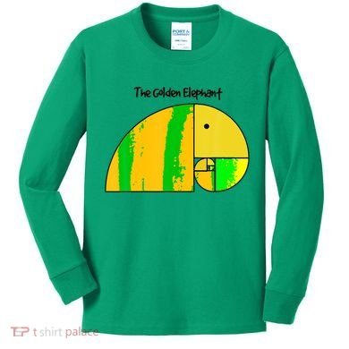 Golden Ratio Elephant Fibonacci Kids Long Sleeve Shirt